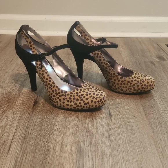 Alfani Shoes Alfani Suede Leopard Print High Heels Poshmark